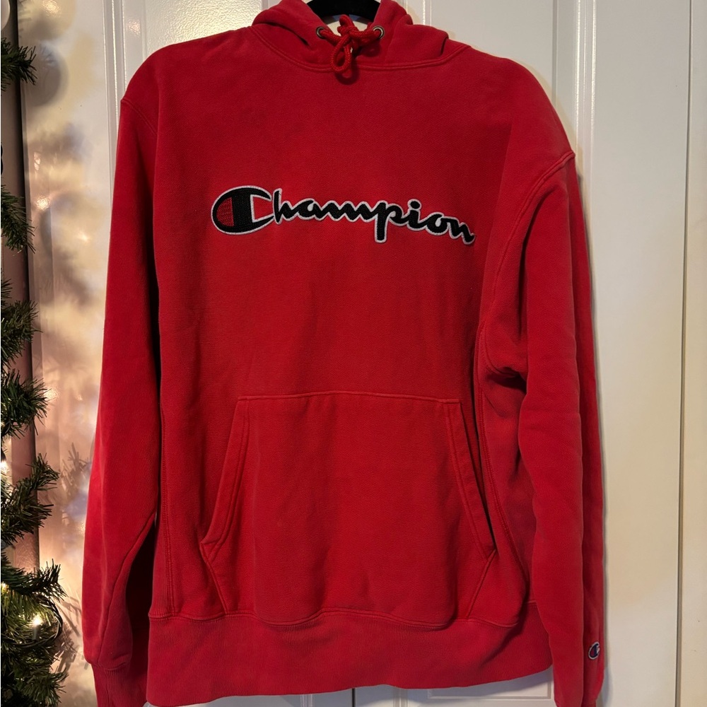 Champion Men's Red Hoodie